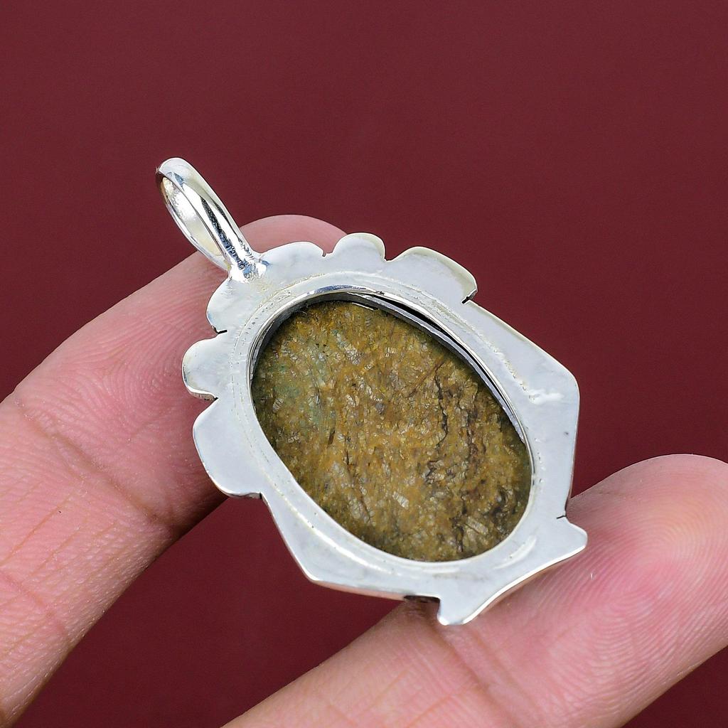 Bronzite pendant  925 sterling silver pendant women pendant genuine gemstone pendant brand new jewelry gifts for her handmade unique pendant