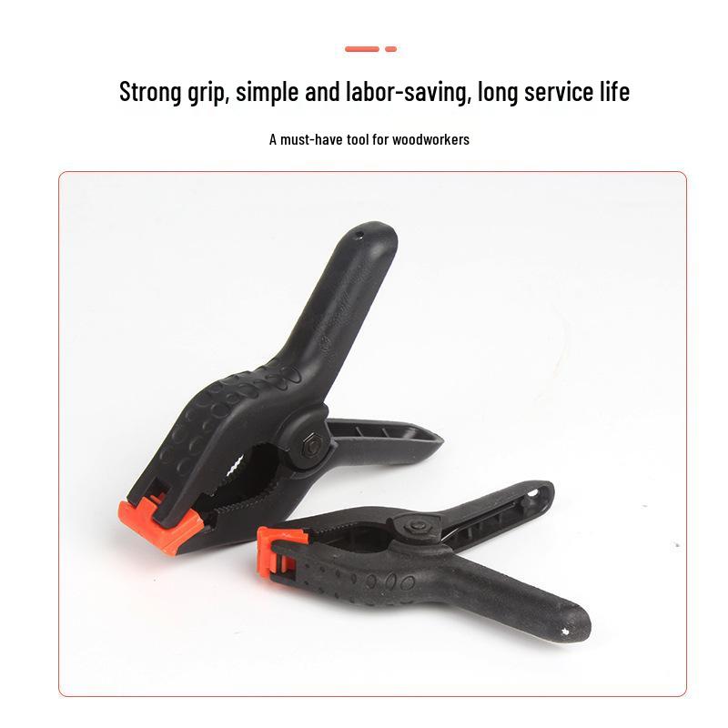 Nylon Woodworking Spring Clamp - A-Type, 2" & 4" Plastic Background Fixing Clips