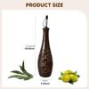 350 Ml Oil Bottle for Soy Syrup, Nordic Spout, Heat-resistant, with Lid, Olive Dispenser