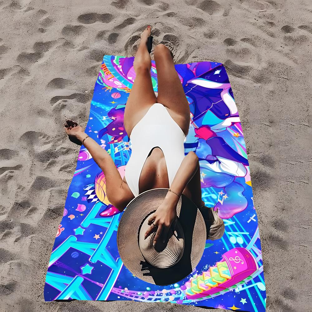 Anime T-Tenma Towel Microfiber Beach Towel, Quick-Dry, Sand-Free, Ultra-Fine Fiber, Super Soft.
