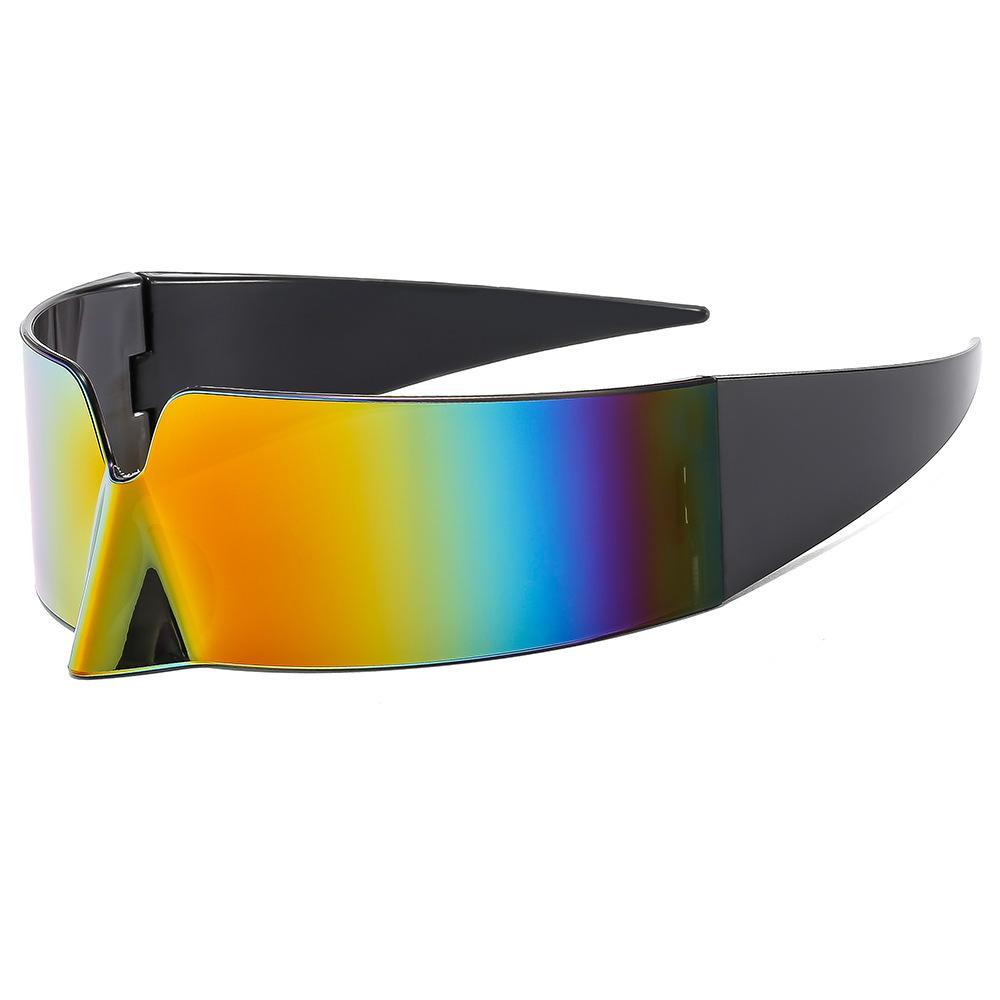 Spot trend cool new special-shaped mirror niche sports technology sense anti-blue light integrated sunglasses