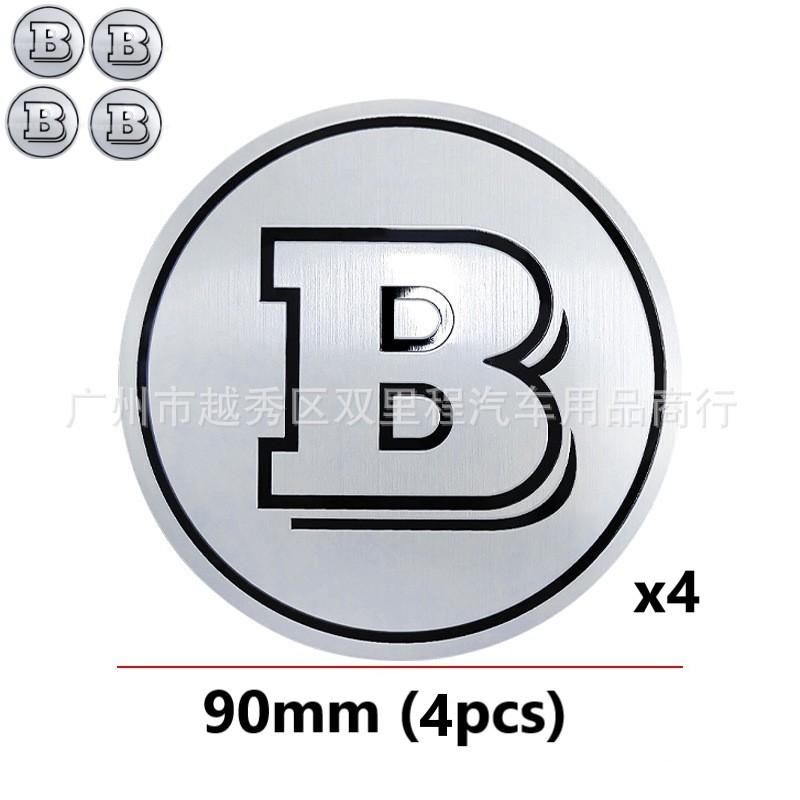 80/90mm Modified B logo Emblem Badge sticker for BRABUS W464 G63 G65 W463 G500 G350 W213 W204 W205 W253 W210 W211 W220 X254 W207