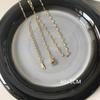 Stainless Steel Gold Plated Chain Necklaces | Dainty Figaro Link Twist Chain Chokers | Waterproof Hypoallergenic Jewelry for Wom