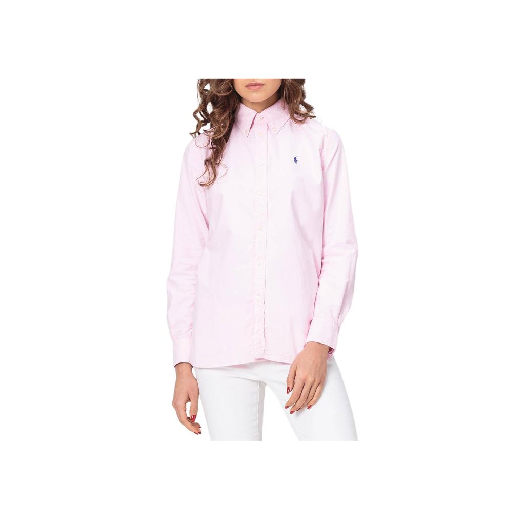 Polo Ralph Lauren Pony Logo Embroidered Single-Breasted Long Sleeve Shirt Women shirts 211732598-004