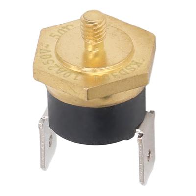 5 STÜCKE KSD301 Kupferthermostat Bimetall Normalerweise Geschlossen M4 Snap Disc Temperaturschalter 250 V