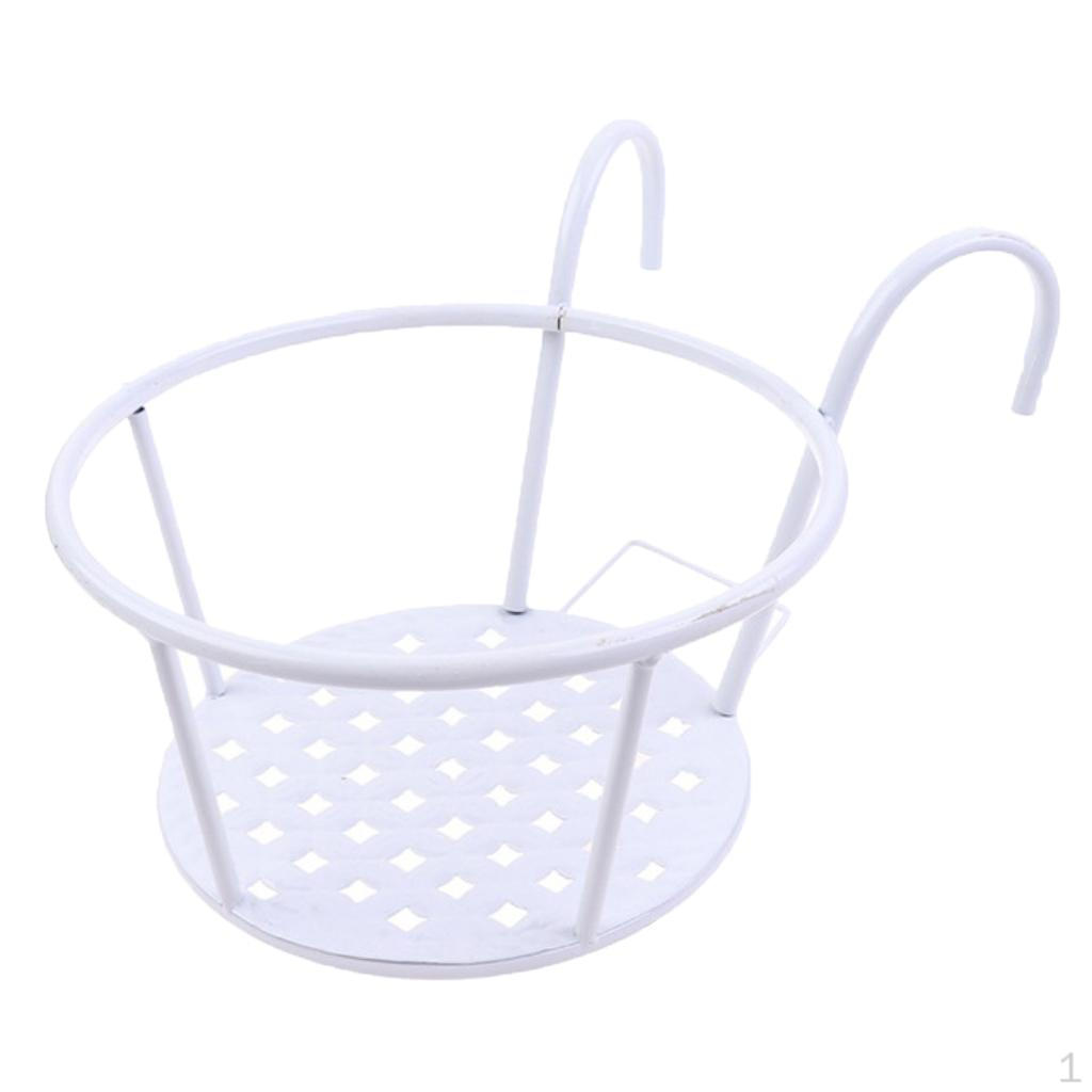 

Цветочный горшок, подвесная корзина, садовый декор или Btacket для двора белый