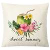 Pillow Farm Sunflower Pillow Cover Happy Summer Thanksgiving Car Waist Support Cushion Home Pillow Cover