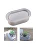 Oval Shape Silicone Mold Flower Planter Mold Flower  Resin Mould  Craft Art Home Decoration Bead Storage Box Mold