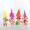 Retro Troll Doll: 8 Unique Styles - Furry & Injection Molded Indian Design