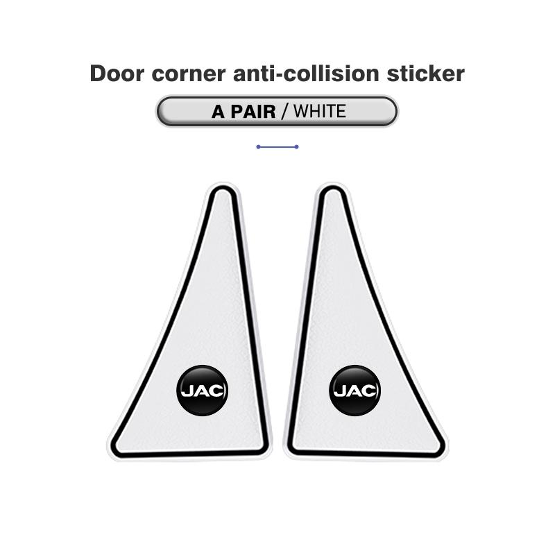 2pcs Car Door Corner Anti-Collision Sticker Protective Covers For JAC S2 J3 Board JS2 S3 JS3 J2 S5 T8 Refine J5 J6 J7 J4