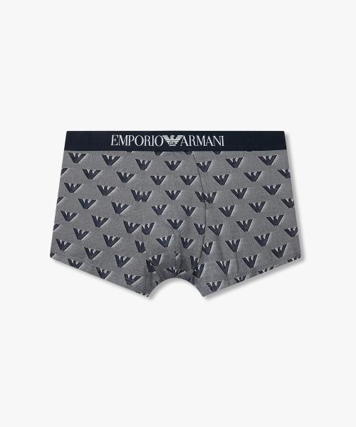 

[Emporio Armani Underwear] Men s Logo Jacquard Nylon Trunks 0816112042 [Shipped from Korea] 100% Authentic Blue - XL