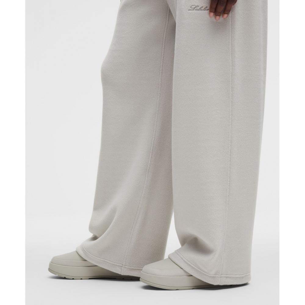 Lululemon Plush Velour Mid Rise Pant Dove Grey