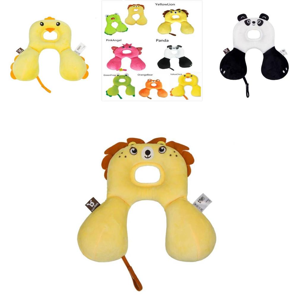 Baby Car Neck Pillow With Cartoon Animal Designs For Comfort And Protection