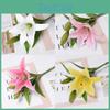 Single Lily Mini Flower Artificial Decor For Wedding Photography And Decor Home