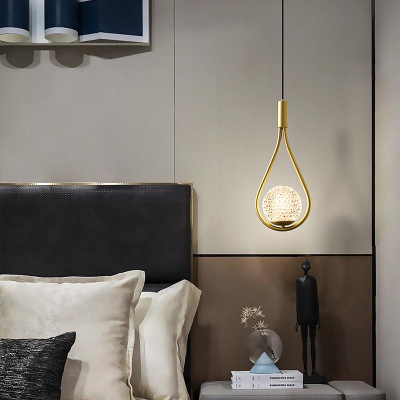 Indoor LED Cord Pendant Lights Chandelier Lamp for with G9 Corridor Bedroom Living Room Nordic LED Hanging Lighting for Foyer