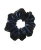 VINGTAINE Velour Adds Volume To Hair Hair Scrunchie, Two-Tone, Bicolor, Elegant, Updos, Tie, Accessory, Fall/Winter, HS-232-BLACK-NAVY