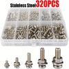 Stainless Steel Hex Nut and Bolt Set - 320pcs, Durable M2 M2.5 M3 M4 M5 Metric Size, Universal Hardware Kit for DIY Projects and Repairs