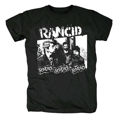 Чорна футболка унісекс Rancid Radio