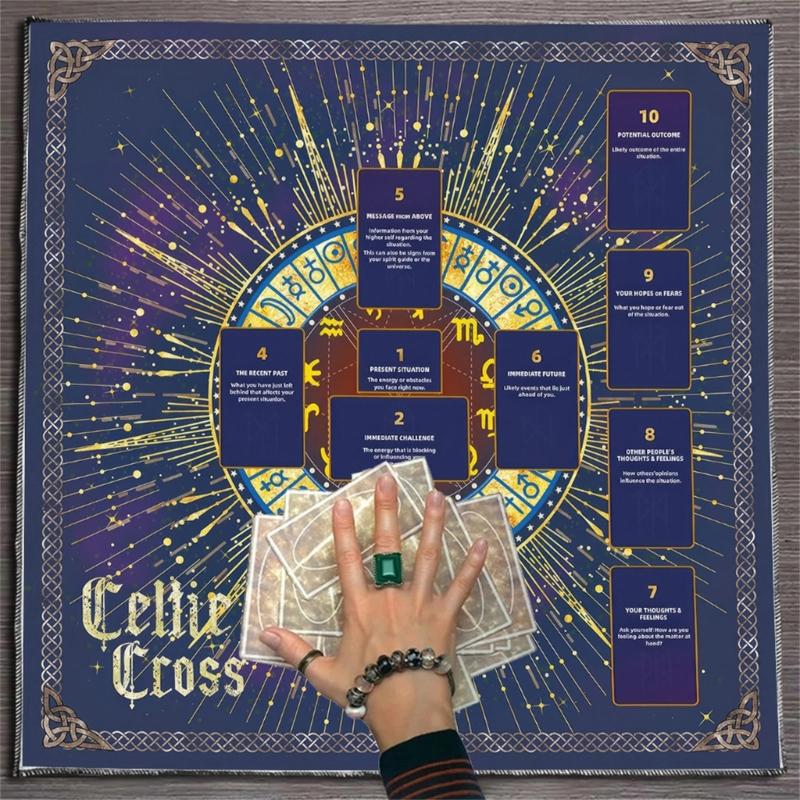 Reading Card Astrologys Tablecloth Tarots Divinations Tablecloth Altars Cloth Divinations Board Game Accessories