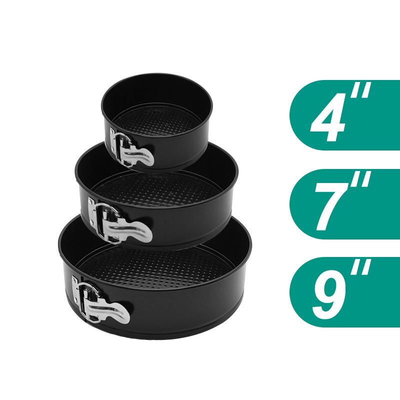 Non-Stick Round Cake Pan Set - Buckle Design for Baking