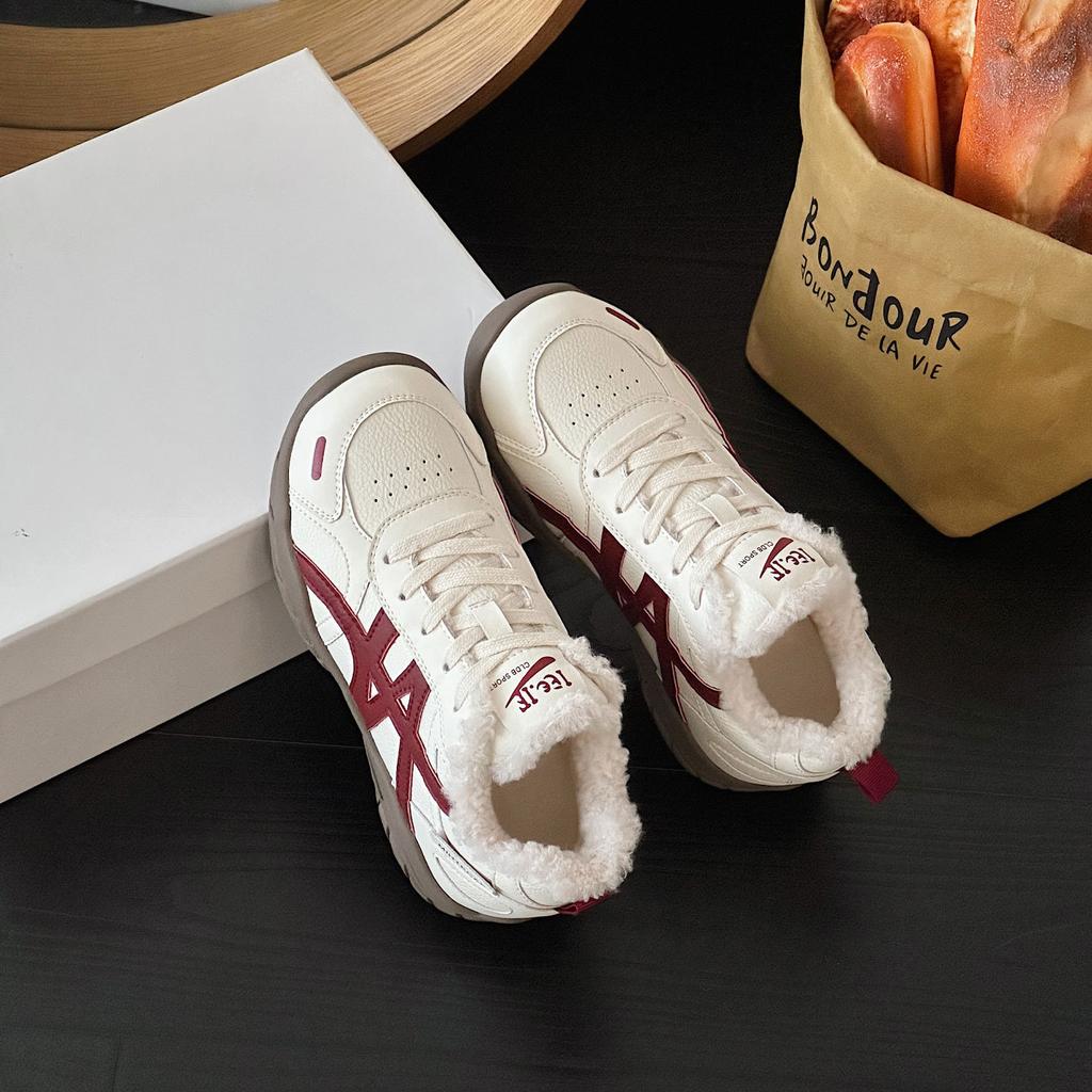 Platform-soled German training shoes women's spring new color matching retro lace-up inner height-increasing casual sports shoes Forrest Gump shoes