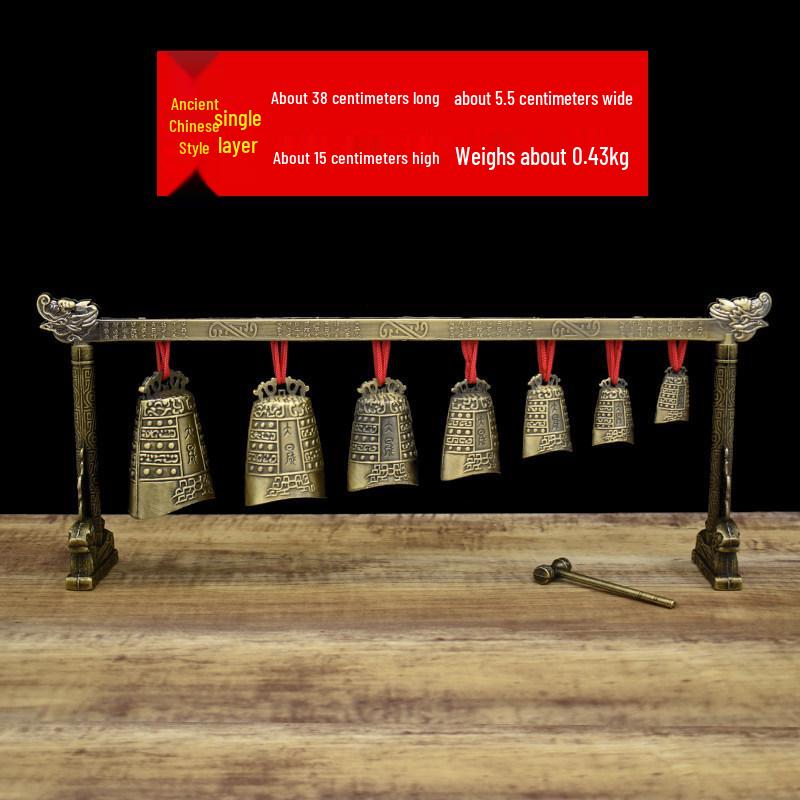 

Zeng Houyi Bianzhong Replica Ornament: Antique Chinese Musical Instrument for Home Décor, Weddings, and Film Props.