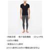 Goldwin C3fit Cooling Half Size S To Japanese Size V-Neck Sleeves, Men's, Black, (equivalent S)