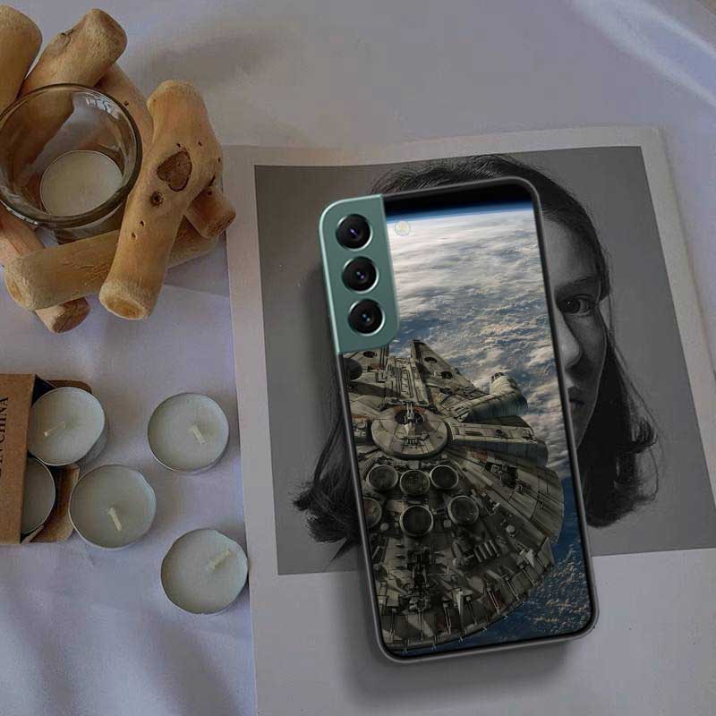 Millennium Falcon In Space Phone Case For Samsung Galaxy S22 S25 Ultra S21 S10 Plus S25Edge S20 S23 S24 FE S10E Cover Silicone S