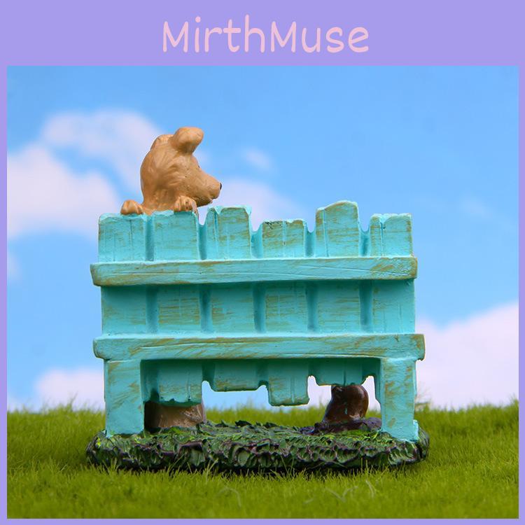 Dog Fence Sea Lion Garden Decor Resin Cartoon Style For Plant Display And Photography