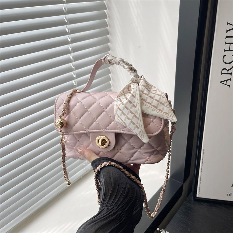 Small Square Bag Summer Handbag Women's New High-end Diamond Chain Shoulder Messenger Bag