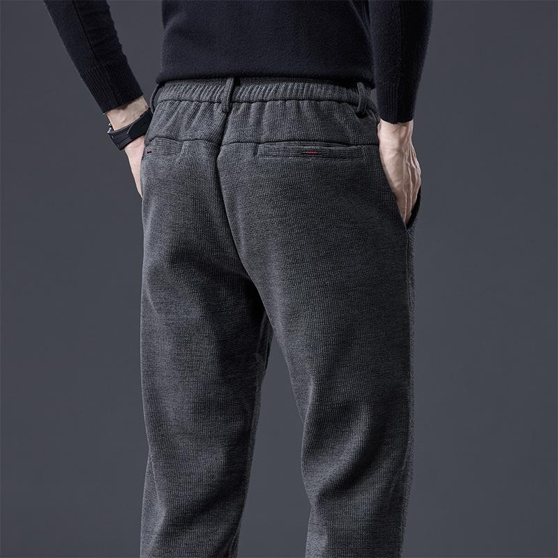 

2024 Новые мужские повседневные брюки осень-зима модные брендовые свободные прямые брюки модные и простые легкие деловые брюки для мужчин 38