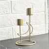 Candle Holder 1pcs Iron Candle Holder Crafts Romantic Candlelight Living Room Bedroom Ornaments Metal Home Decoration