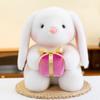 Cute rose rabbit doll plush toy doll cute rabbit for girls and children soothing doll gift