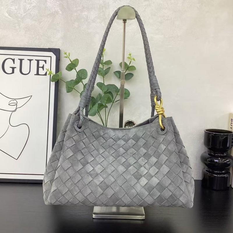 New Style Woven Parachute Bucket Bag Fashionable High-end Large-capacity Portable Underarm
