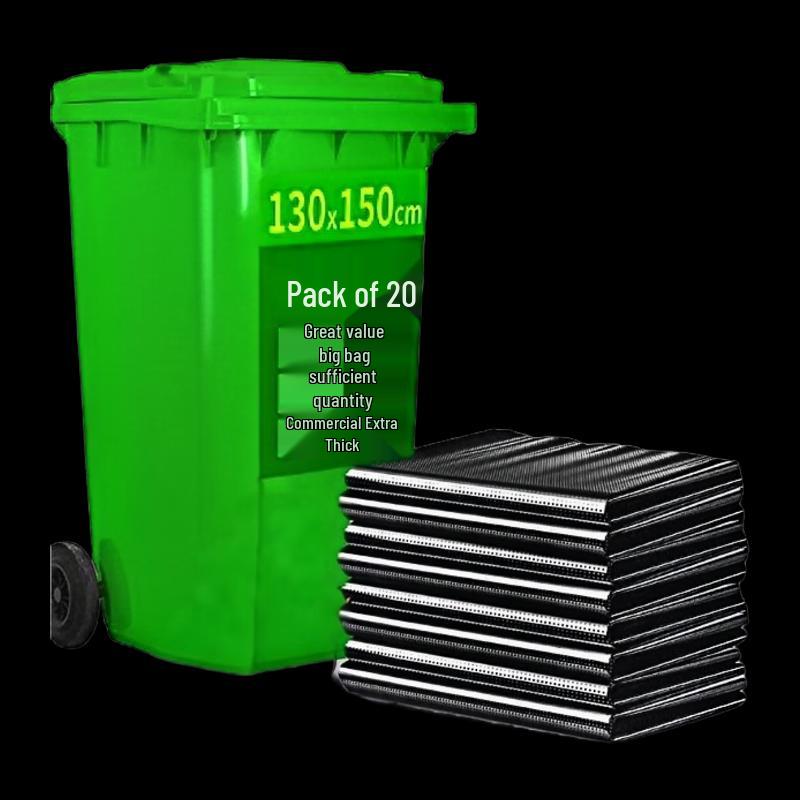 NHZHIW Thickened Flat-Mouth Garbage Bags