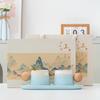 Ceramic Coffee Cup Saucer Spoon Set, Home Couple Office Drinking Water Exquisite High-Value Gift Box