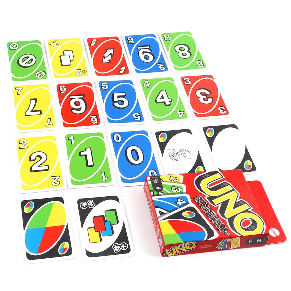 Set Carti De Joc WILD UNO, Joc De Societate UNO, 2-10 Jucatori, 7 Ani+, Pentru Copii Sau Adulti, Multicolor