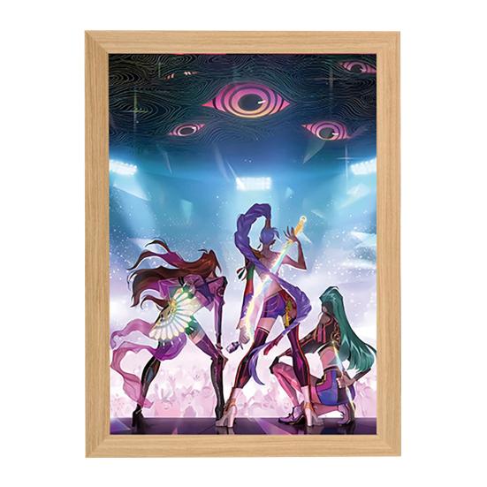 Malerei Lampe Wiederaufladbares LED Licht Leuchtende Wandkunst Licht Lebendige Farbe Kunst Beleuchtung Nachtlicht