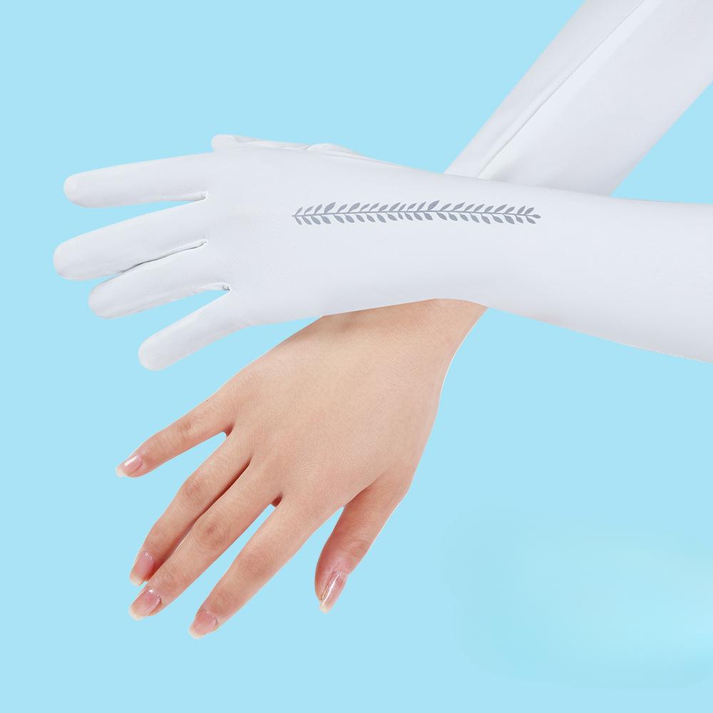 Sunscreen Ice Sleeves Women's Korean Style Breathable Arm Sleeves Outdoor Driving UV Anti Light Summer Ice Silk Extended Sleeves