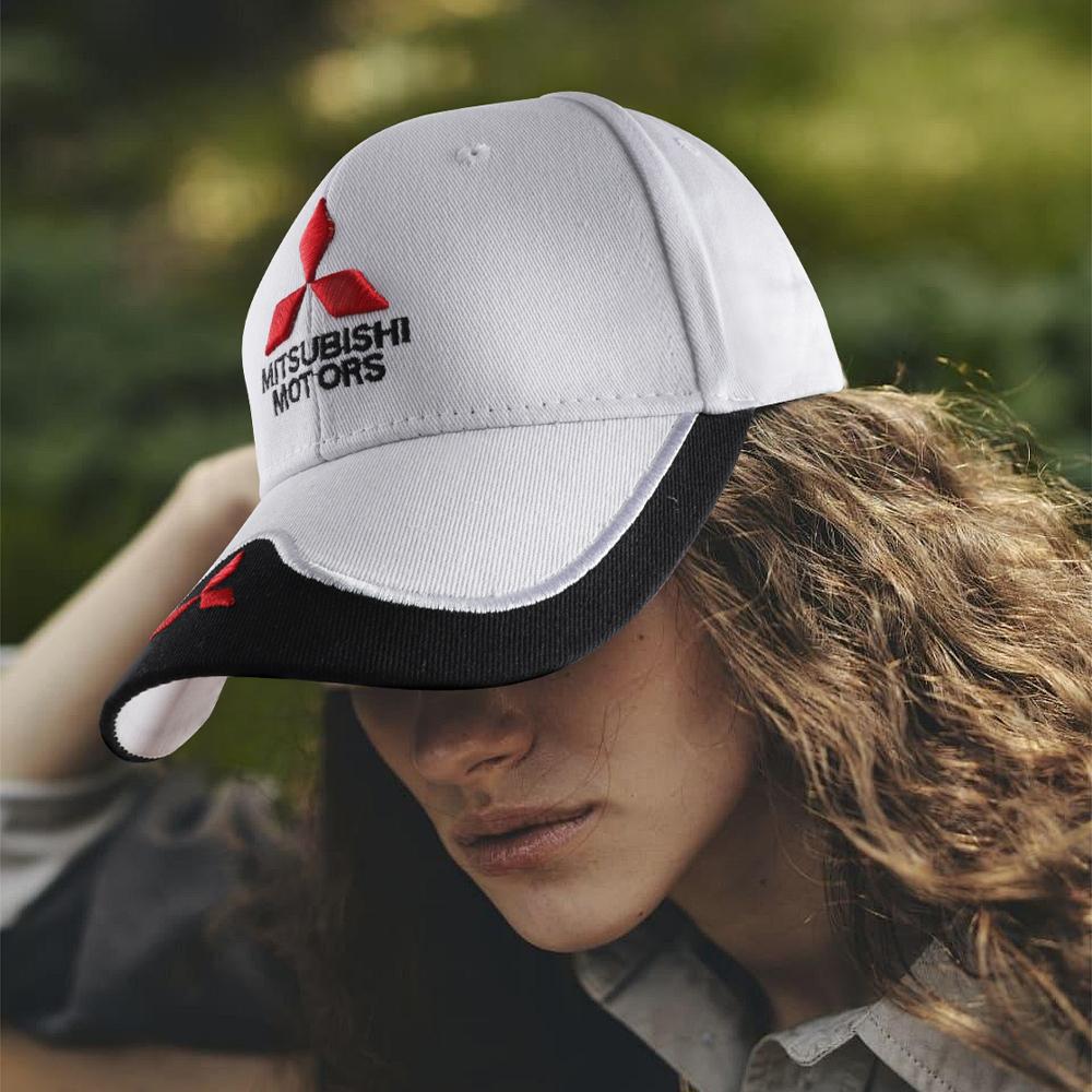 1PCS NEW Unisex Embroidery Baseball Caps Spring And Autumn Outdoor Adjustable Casual Hats Sunscreen Hat For Mitsubishi MOTORS