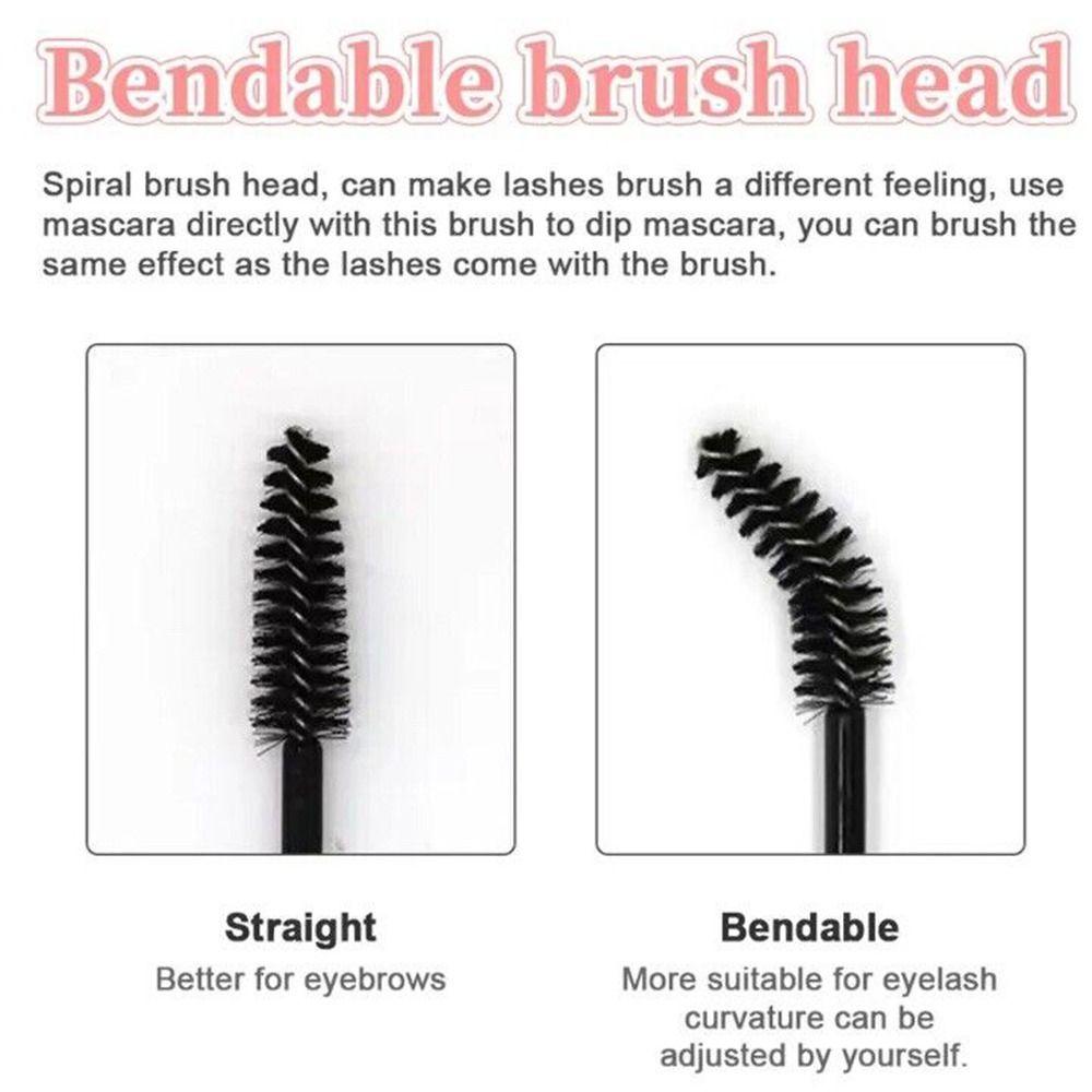50Pcs Spoolers Eyebrow Brush Disposable Mascara Wands Applicator  for Eye Shadow Eyelashes