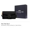 COACH Tabby Cow Leather Crossbody Bags Women's Black CJ925-B4BK