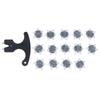 14 Golf Shoe Studs + 1 Wrench Quick-Twist Replacement Studs For Durable And Thin Golf Shoe Studs Golf Accessories