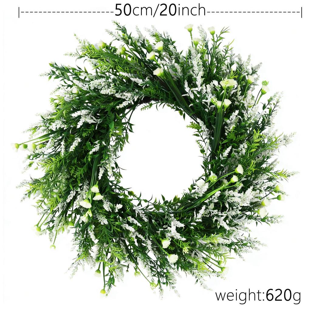 Kai Jin Lavender Letter Wreath for Indoor/Outdoor Door Decoration