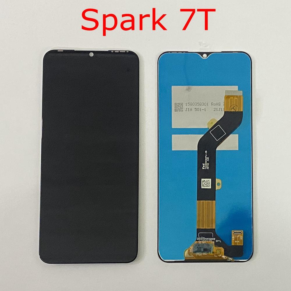 LCD Screen and Digitizer Full Assembly For Tecno Spark 7T KF6p