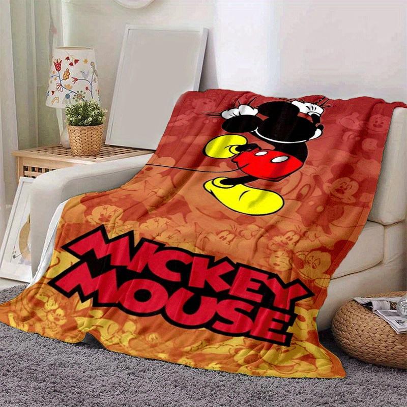 1pc Mickey Printing Blanket - Soft, All-Season Throw for Living Room, Bedroom,Personalized Gift with Adorable Cartoon Design