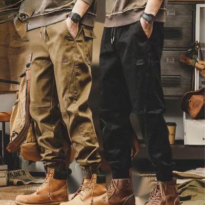 Νέα ρετρό φόρμες παντελόνια Ανδρικά φαρδιά ίσια, καθημερινά παντελόνια Harem Pants Trend