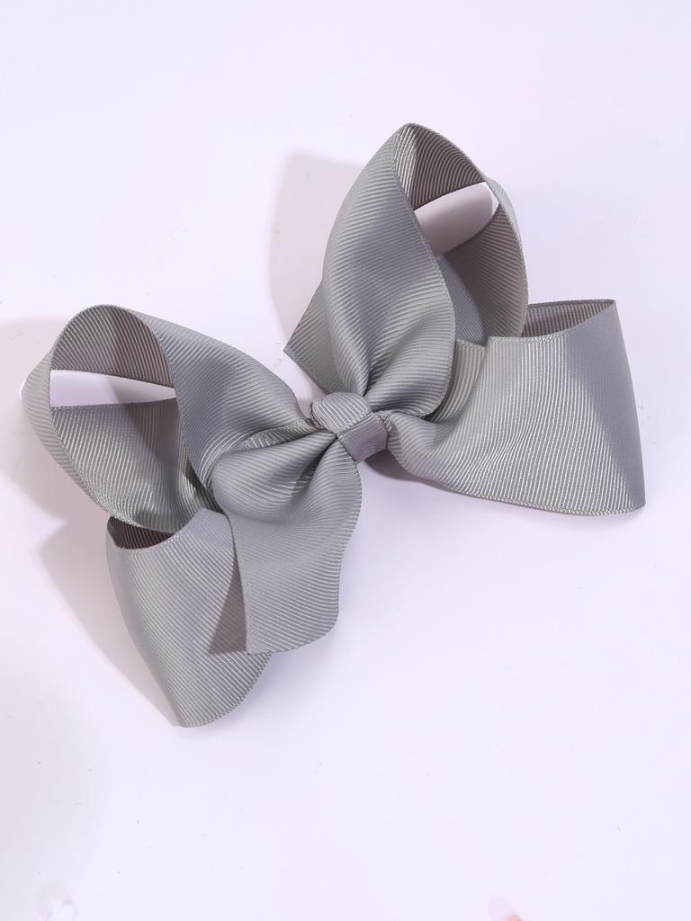 New Solid Bows Hair Clips For Girls Handmade Grosgrain Ribbon Bow Hairpins Children Barrettes Fashion Boutique Hair Accessories