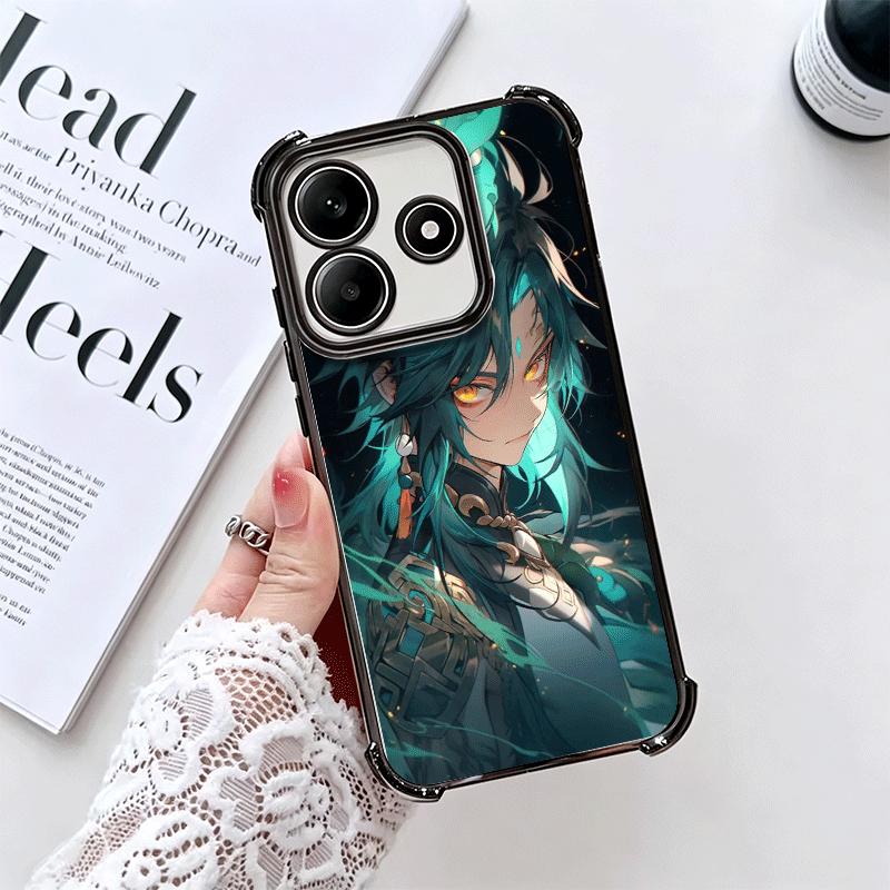 Genshin Impact Xiao Plating Phone Case For Xiaomi Redmi Note 14 15 Pro Plus 13 12 11 11S 11T 10 9S 9 5G Anti-Fall Airabag Cover