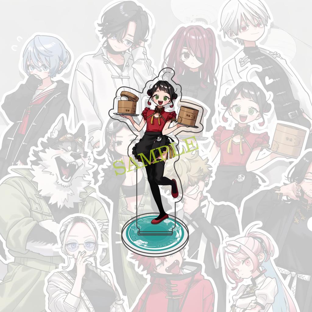 Anime Gokurakugai 10cm acrylic Standing character model  Aruma Tao Saotome Nei Takarai Tatsuomi Ban decoration cute gift